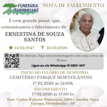 ERNESTINA DE SOUZA SANTOS