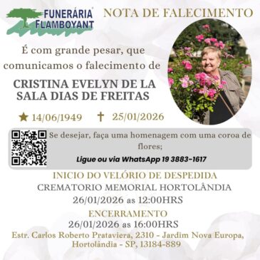 CRISTINA EVELYN DE LA SALA DIAS DE FREITAS