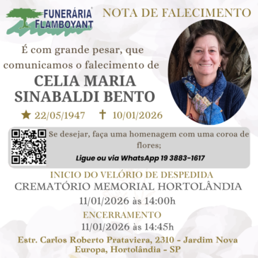 CÉLIA MARIA SINIBALDI BENTO