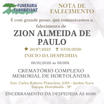 ZION ALMEIDA DE PAULO