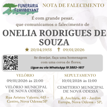 ONELIA RODRIGUES DE SOUZA