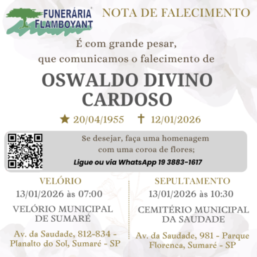 OSWALDO DIVINO CARDOSO