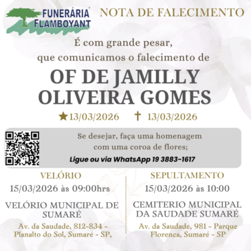 OF DE JAMILLY OLIVEIRA GOMES