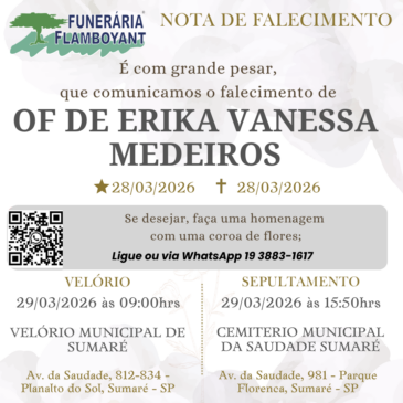 OF DE ERIKA VANESSA MEDEIROS