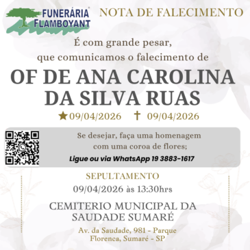 OF DE ANA CAROLINA DA SILVA RUAS