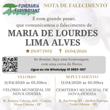 MARIA DE LOURDES DE LIMA ALVES
