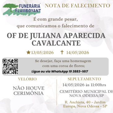 OF DE JULIANA APARECIDA CAVALCANTE