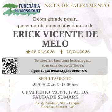 ERICK VICENTE DE MELO