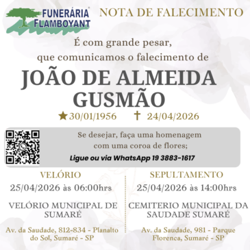 JOÃO DE ALMEIDA GUSMÃO