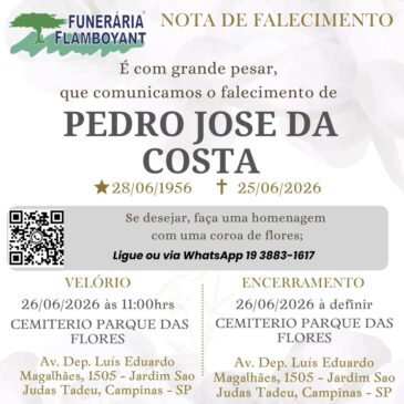 PEDRO JOSE DA COSTA