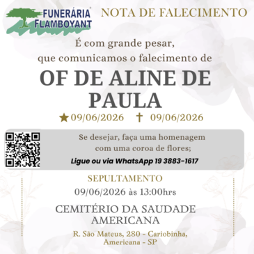 OF DE ALINE DE PAULA