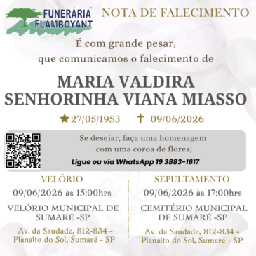 MARIA VALDIRA SENHORINHA VIANA MIASSO