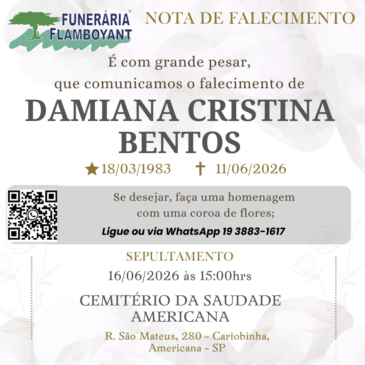 DAMIANA CRISTINA BENTOS