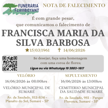 FRANCISCA MARIA DA SILVA BARBOSA
