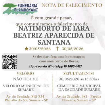 NATIMORTO DE IARA BEATRIZ APARECIDA DE SANTANA