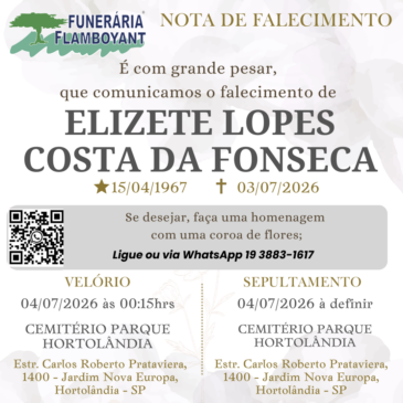 ELIZETE LOPES COSTA DA FONSECA