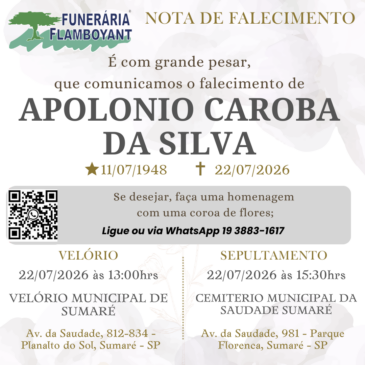 APOLONIO CAROBA DA SILVA