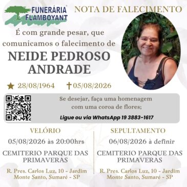 NEIDE PEDROSO DE ANDRADE