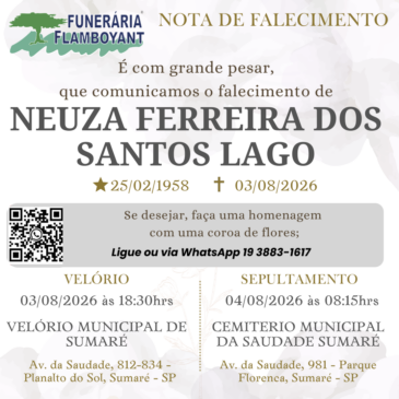 NEUZA FERREIRA DOS SANTOS LAGO