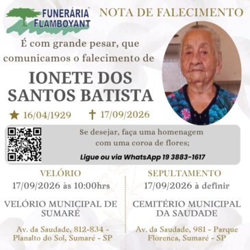 IONETE DOS SANTOS BATISTA