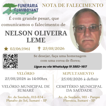 NELSON DE OLIVEIRA LEME
