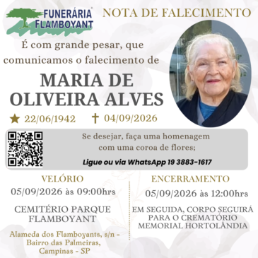 MARIA DE OLIVEIRA ALVES