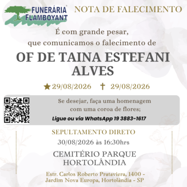 OF DE TAINA ESTEFANI ALVES