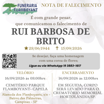RUI BARBOSA DE BRITO